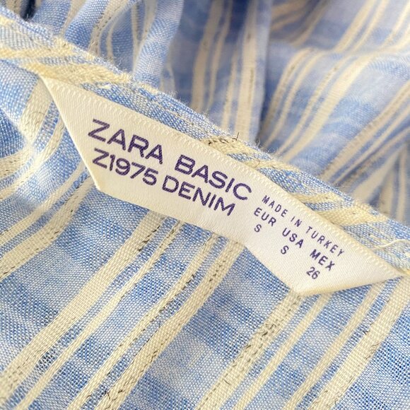 ZARA Basic Wrap Cold Shoulder Frill Ruffle Romper - Picture 10 of 11